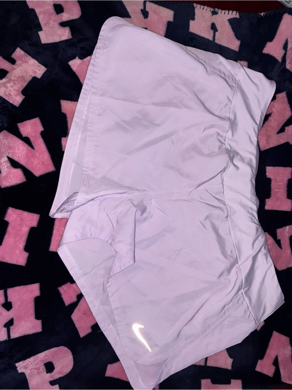 Nike Women’s Athletic Shorts Trio — White, Neon Green, Light Lavender - Picture 4 of 4